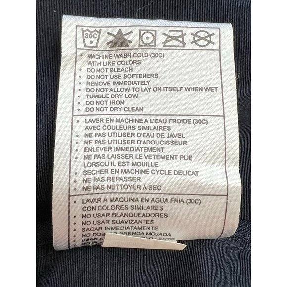 Nike Womens Jacket S Med Navy Blue w/Neon Yellow Cuffs (opt)  "Jean" Style Zip - Picture 6 of 8